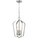Ivey Lake 3 Light 11 inch Satin Nickel Indoor Pendant Ceiling Light